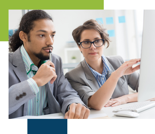 colleague discussing